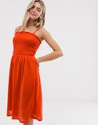 Jdy Smock Cami Dress-orange