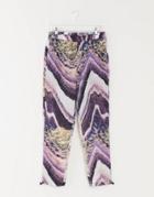 Asos Design Sweatpants In Futuristic Print-pink