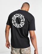 Dickies Globe Back Print T-shirt In Black