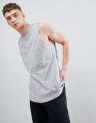 New Look Sleeveless T-shirt In Gray - Gray