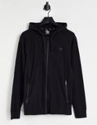 Threadbare Active Muscle Fit Training Hoodie In Black