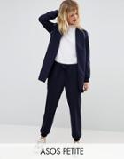Asos Petite Formal Jogger With Cuff Detail Co-ord - Navy