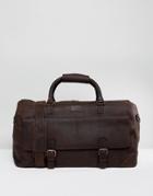 British Belt Co Large Leather Carryall Brown - Brown