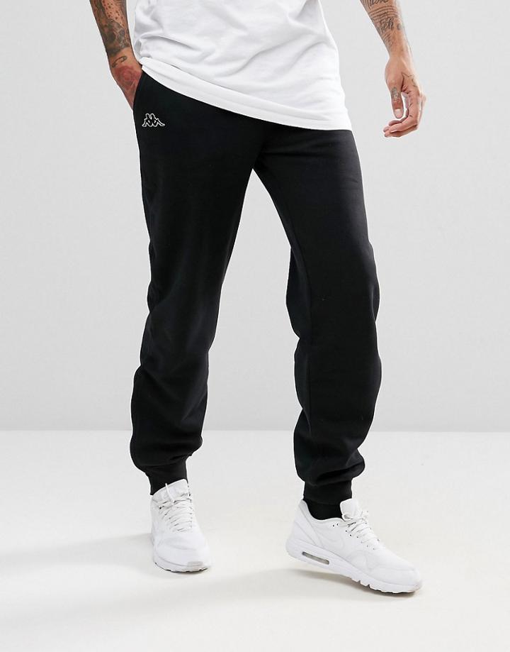Kappa Slim Fit Joggers - Black