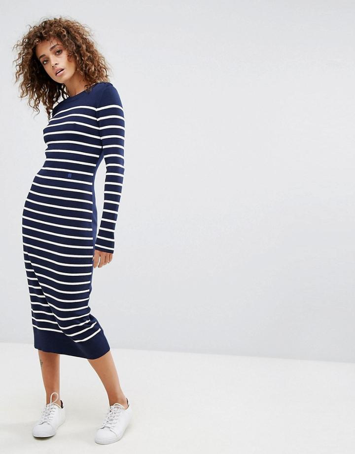 G-star Knitted Stripe Dress - Multi