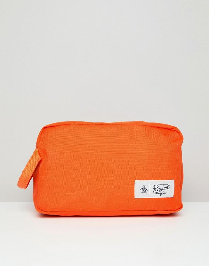 Original Penguin Toiletry Bag - Orange