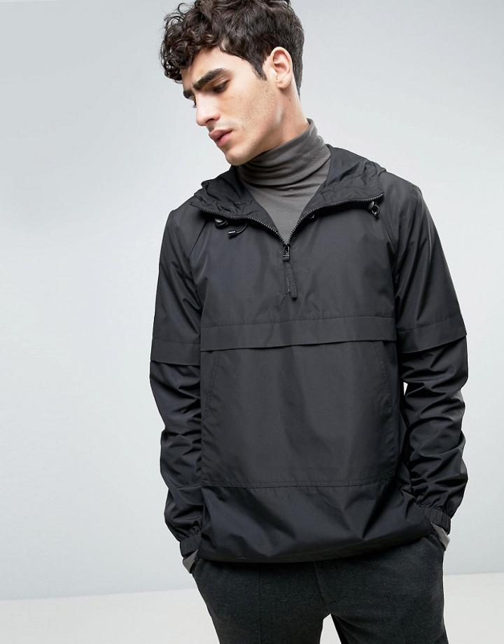 Bellfield Overhead Jacket With Side Zips - Black