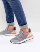 Aldo Greiman Knitted Sneakers In Gray - Gray