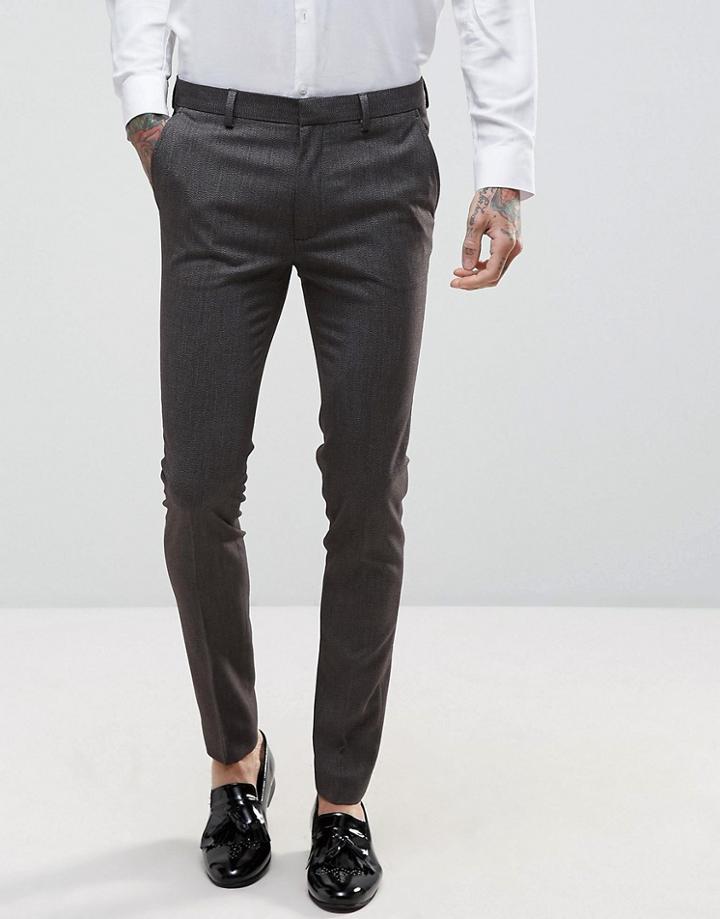 Asos Super Skinny Tuxedo Suit Pants - Multi