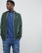 Abercrombie & Fitch Icon Logo Full Zip Hoodie In Green - Green