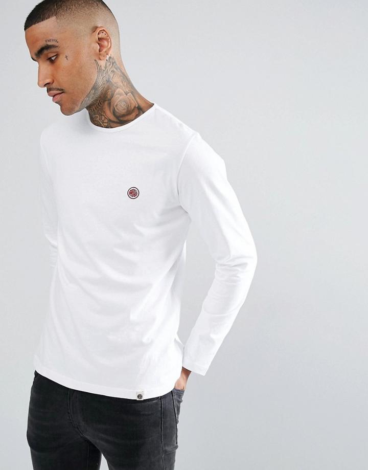 Pretty Green Long Sleeve Jersey T-shirt In White - White