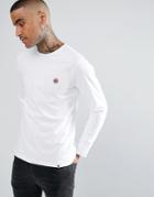 Pretty Green Long Sleeve Jersey T-shirt In White - White