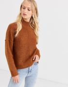 Only Highneck Rib Knitted Sweater