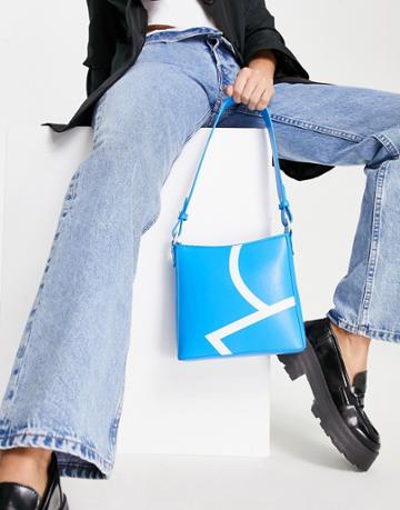 Hvisk Amble Small Shoulder Bag In Blue Pool - Mblue