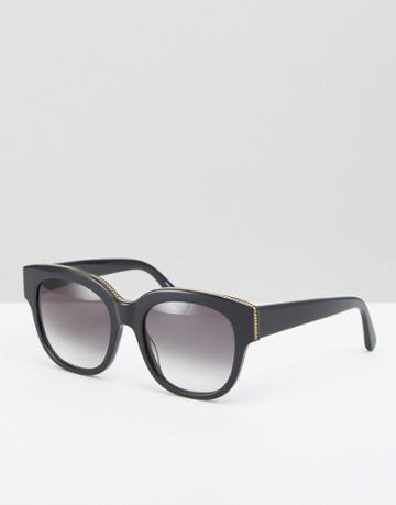 Stella Mccartney Oversized Black Sunglasses - Black