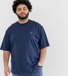 Only & Sons Embroidered T-shirt In Navy-blue