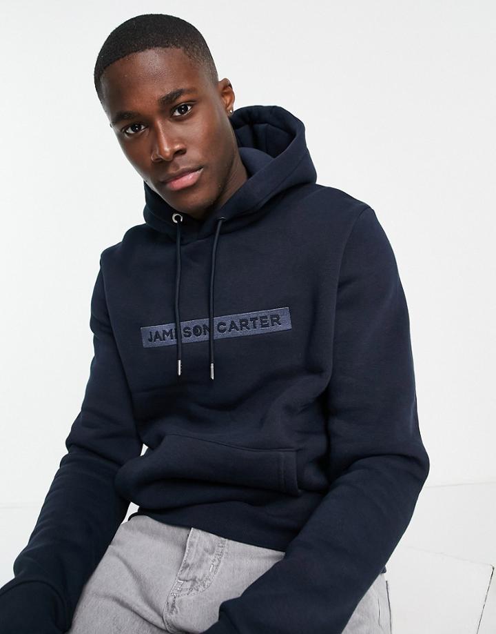 Jameson Carter Zion Hoodie In Navy