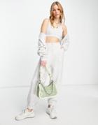 Topshop Knit Super Soft Sweatpants In Gray - Part Of A Set