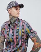 7x Geo-tribal Print Baseball Cap - Multi