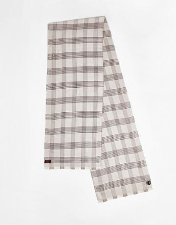 Devils Advocate Scarf In Gray Check