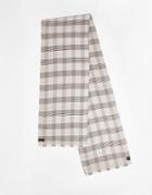 Devils Advocate Scarf In Gray Check