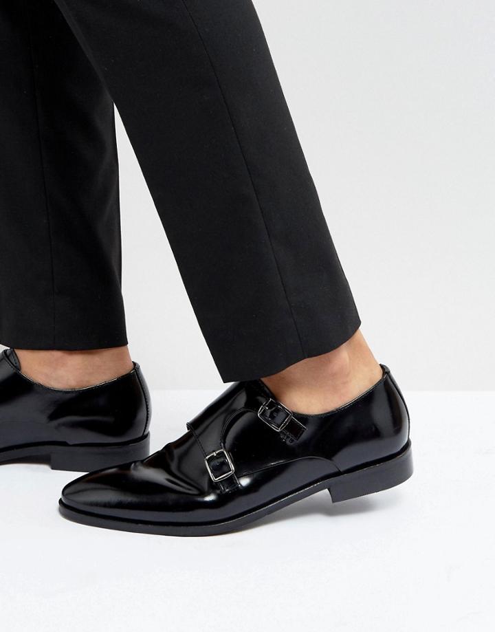 Dune Monk Shoes In Black Hi Shine - Black