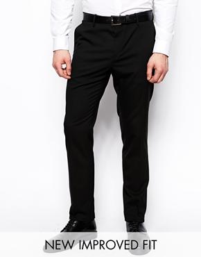 Asos Skinny Fit Suit Pants In Black - Black