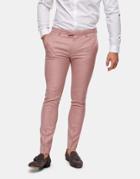 Topman Super Skinny Suit Pants In Pink