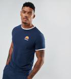 Ellesse Muscle Fit T-shirt With Small Logo In Navy - Navy