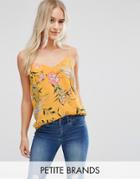 New Look Petite Floral Cami Top - Yellow