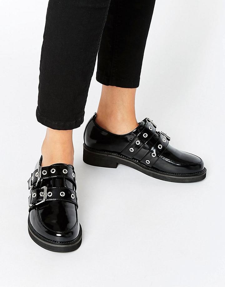 Asos Mist Flat Shoes - Black