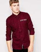 Firetrap Brushed Flannel Shirt - Red