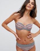 Oasis Mixed Print Bikini Top - Multi