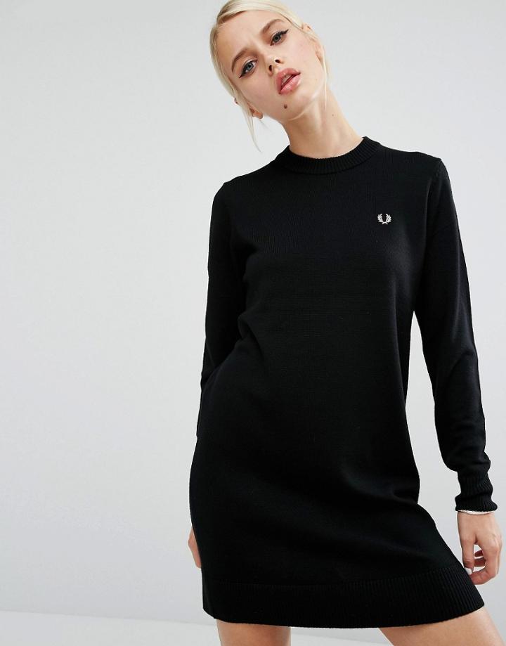 Fred Perry Knit Dress - Gray