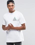 New Love Club 90s Triangle Back Print T-shirt - White
