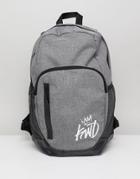 Kings Will Dream Grey Backpack With Logo - Gray
