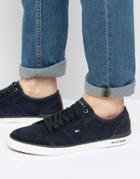 Tommy Hilfiger Midnight Suede Harrington Sneakers - Navy