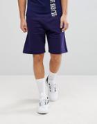 Love Moschino Drawstring Sweat Shorts With Logo - Navy