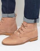 Bobbies L'explorateur Faux Shearling Lace Up Boots - Pink