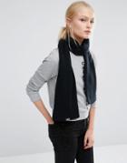 Cheap Monday Knitted Long Scarf - Black