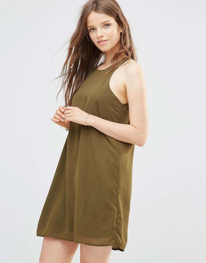 Jdy Racer Back Dress In Olive - Dark Olive