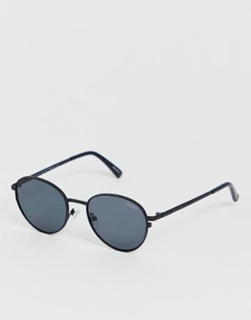 Quay Australia Crazy Love Round Sunglasses - Black