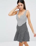 Stylestalker Chronicle Dress - Grid Print