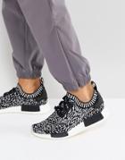Adidas Originals Nmd R1 Primeknit Sneakers In Black By3013 - Black