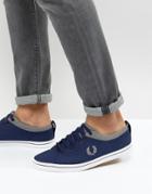 Fred Perry Hallam Twill Sneakers - Navy