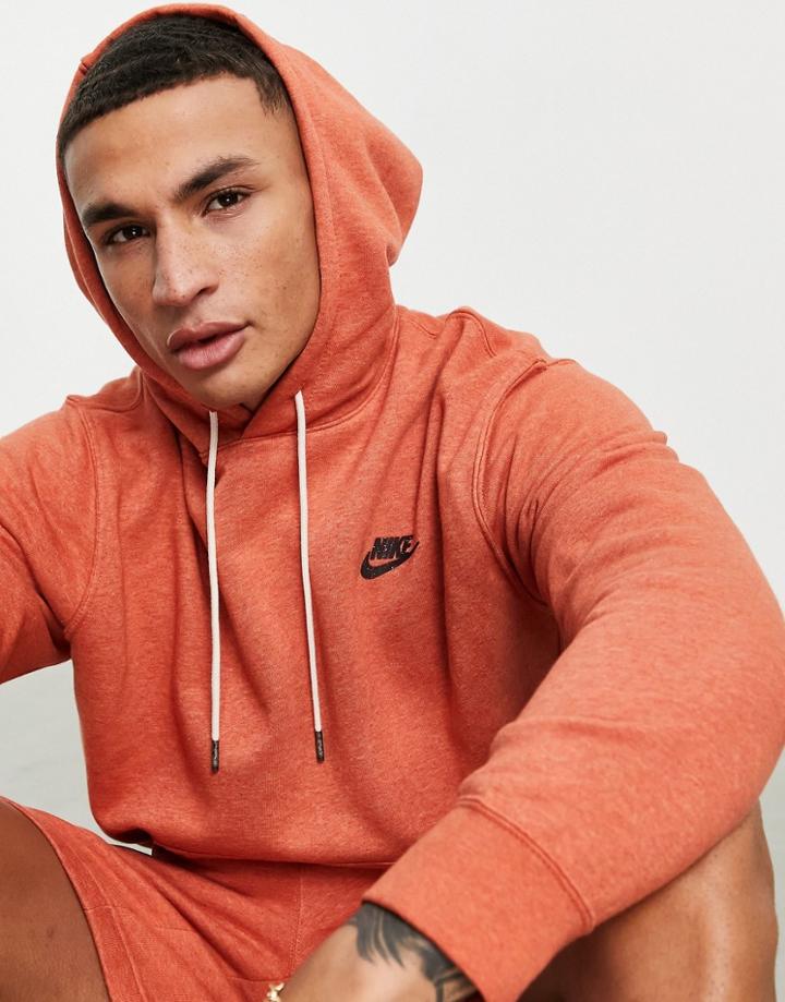 Nike Revival Hoodie In Dusty Red