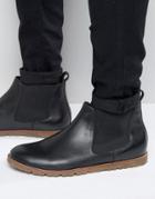 Frank Wright Chelsea Boots In Black Leather - Black