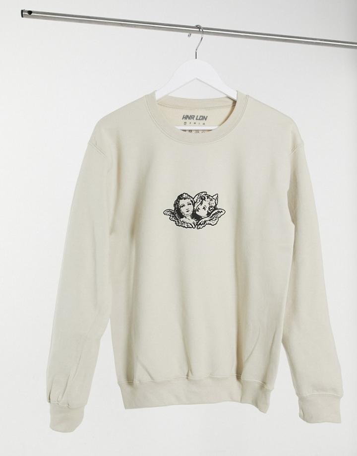 Hnr Ldn Cherub Sweater In Tan-brown