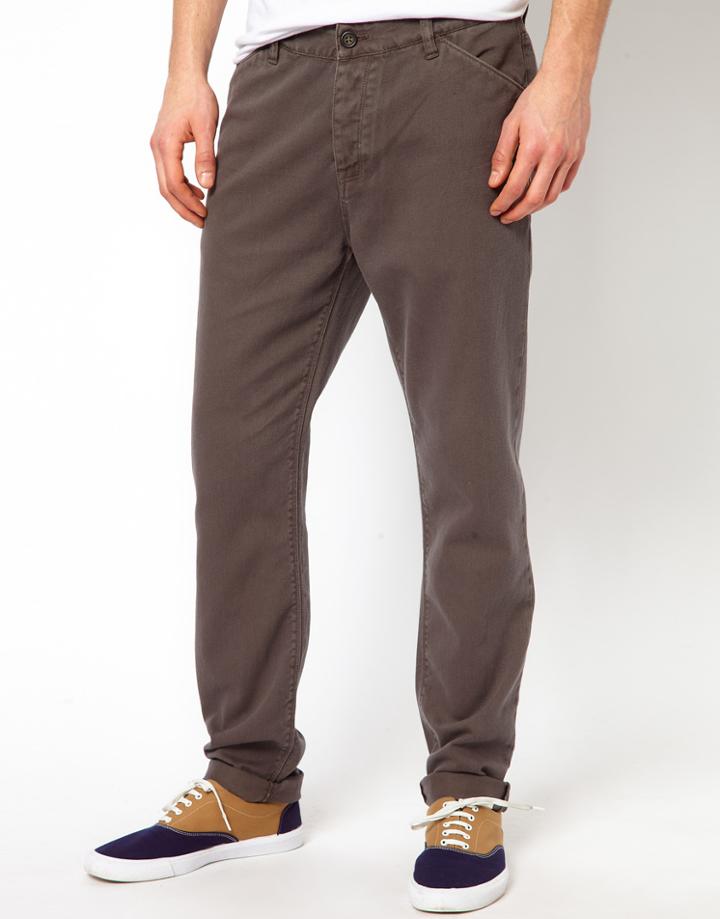 Asos Slim Chino In Heavyweight Twill