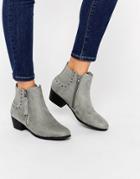 Truffle Collection Low Heel Chelsea Boot - Gray